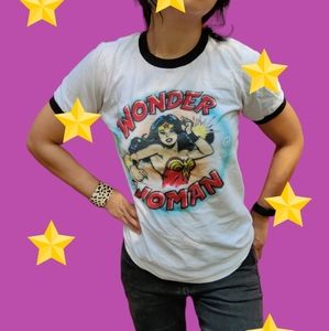 🩷 DC Comics Wonder Woman t-shirt ringer shirt